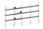 ALTRAD - Lot d'échafaudage de maçon VITO 49 - 104 m² - garde-corps: fixes  - 12m linéaires X 6m plancher
