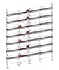 ALTRAD - Lot d'échafaudage de maçon VITO 49 - 208 m² - garde-corps: fixes