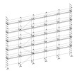 ALTRAD - Lot d'échafaudage de maçon VITO 49 - 192 m² - garde-corps: fixes - 15m linéaires X 10m plancher
