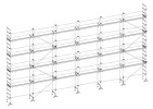 ALTRAD - Lot d'échafaudage de maçon VITO 49 - 190 m² - garde-corps: fixes - 18m linéaires X 8m plancher