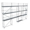 Lot échafaudage 104 M² PROGRESS MEDIUM façadier - R200 - Garde-corps: Lisses - TUBESCA COMABI