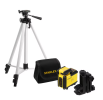 STANLEY - Kit Niveau Laser 360° - Rouge + Trépied - Précision +/- 4 mm - Portée 10 m - CROSS360