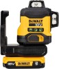 DEWALT - Niveau laser multilignes 3x360° compact XR 18V 2 Ah Li-Ion - Faisceaux verts