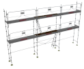 Lot Echafaudage Façadier 60m² - DUO45+(NF) - DACAME - Garde-corps montage/démontage en sécurité