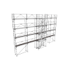 Lot échafaudage façadier 160 M² PROGRESS PREMIUM AVEC ESCALIERS - R200 - Garde-corps monoblocs - TUBESCA COMABI