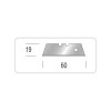 Lames de rechange METRICA 49054 – 60 x 19 mm pour cutter métal